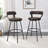Kipton Low Back Bar Stools Metal Leather Counter Stools-288789203-288789200