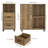 Bolebroke Side Table with Storage and Wheels, Living Room End Table-2123306991