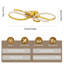  Gold 42cm LED Semi Flush Mount-1910823420