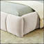 Luxueux cadre de lit plateforme en tissu de chenille épais avec tête de lit élégante, aucun sommier requis, parfait pour les chambres modernes.-483809105-483809111