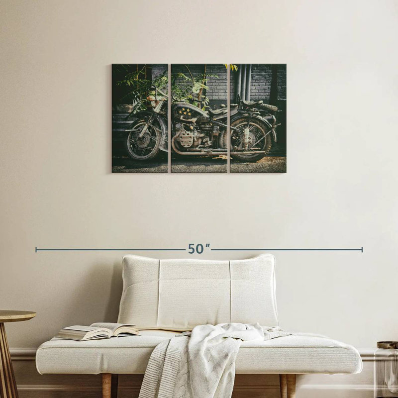 Mehar Motorcycle Five Stars, 20" H x 33" W