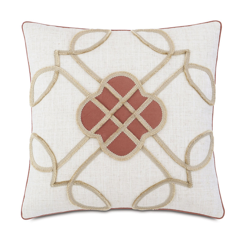 Rena Geometric Throw Pillow, Faux Down