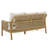 Tweedy Teak & Hyacinth Sofa