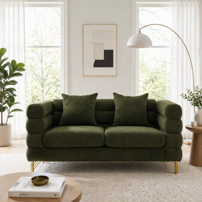 Sectional Sofa, Living Room Comfort Fabric Sectional Sofa-Deep Seating Sectional Sofa