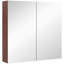 Kempton 63mm W 135mm H Wall Mounted Required Framed Medicine Cabinet Mirror 2 Adjustable