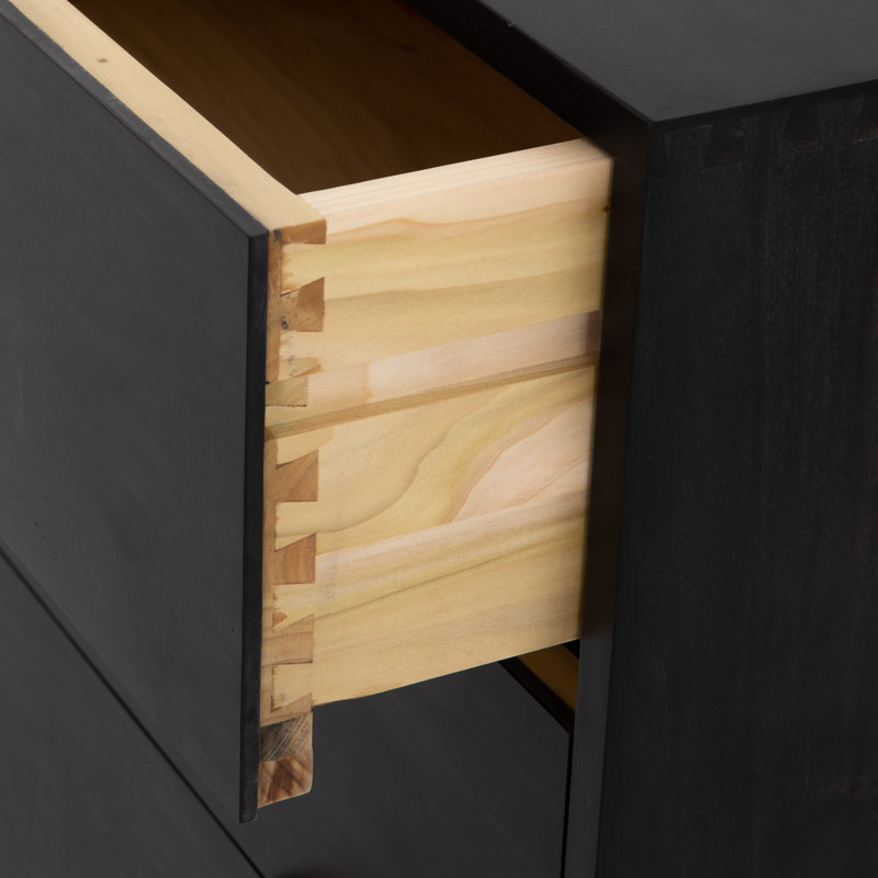 Trey 7 - Drawer Dresser, Black Wash Poplar