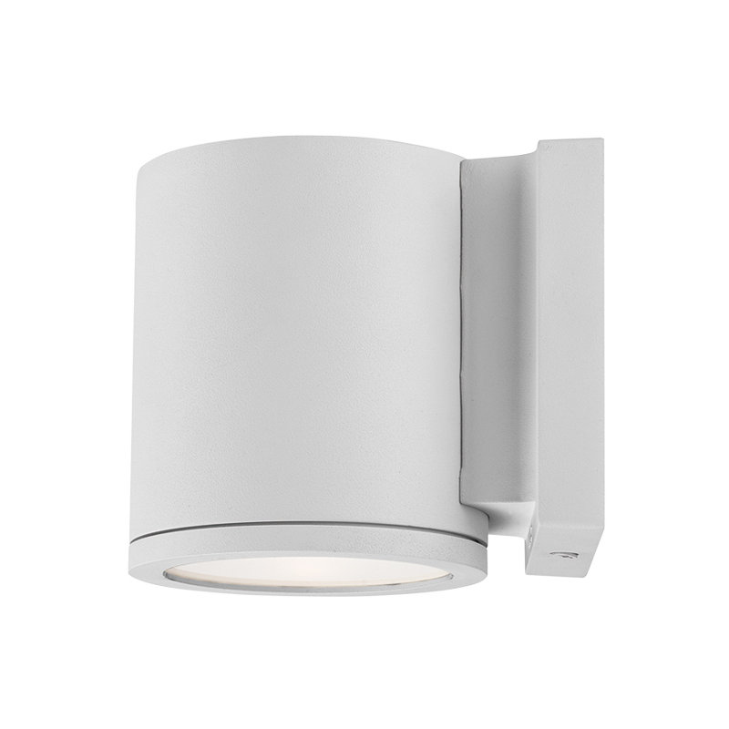 Tube LED Outdoor Armed Sconce, White