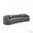 Curved Modular Wool Fabric Sectional Sofa, No Assembly Required-117795082