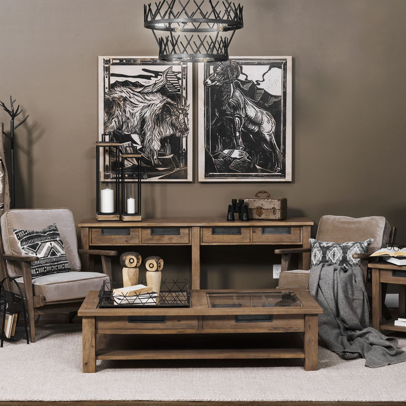 Alex 72'' Solid Wood Console Table