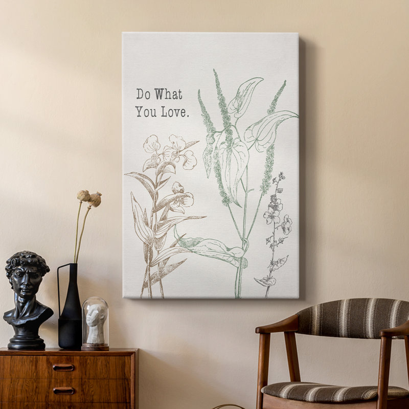 «Do What You Love» - galerie Cavas sur mesure, H 18 po x l 12 po
