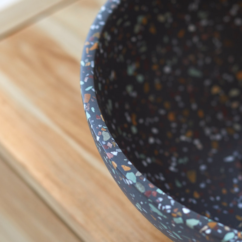 Micha Round Terrazzo Bathroom Sink, Confetti