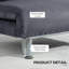 Romer Single Chair Bed, 3-in-1 Velvet Folding Sleeper Chair, Charcoal Grey