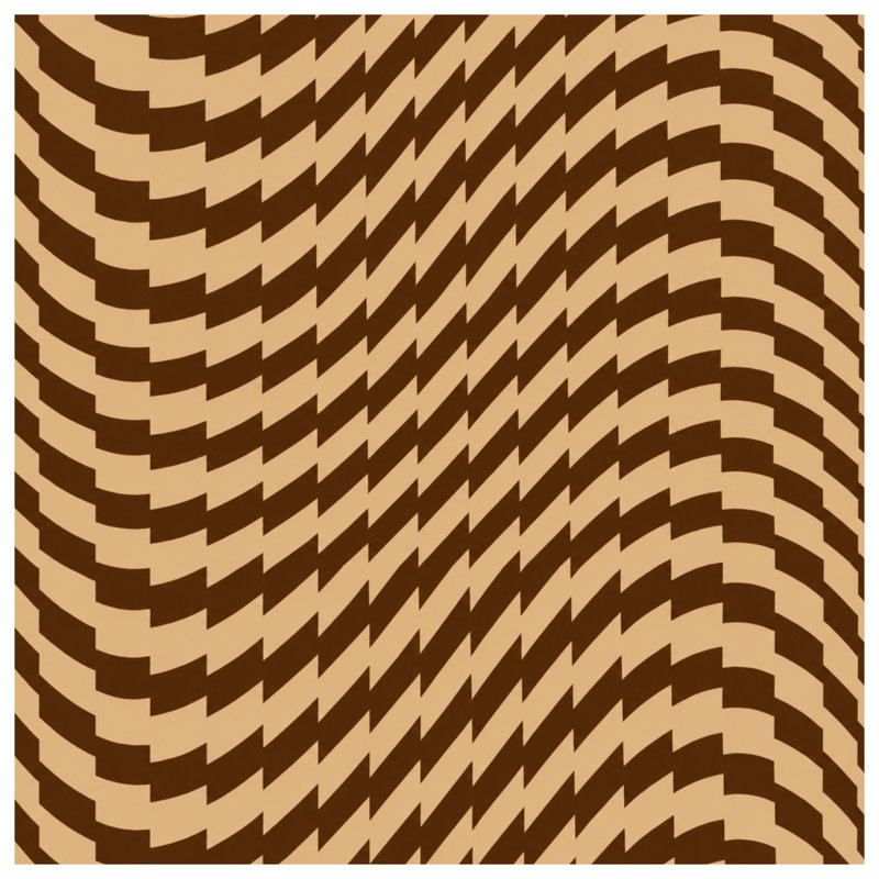 Tapis de bain Wavy Brown Beige, 24in W x 17in L