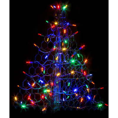Crab Pot Christmas Tree® with 80 Mini Light LED Lighted Tree