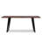 Delta 72"W Solid Acacia Dining Table, Industrial Style with Live Edge-1861359355