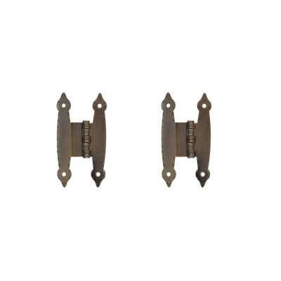 Charnières d'armoire à fixation en surface 3,5 paires H 3,5 po x l 1,2 po