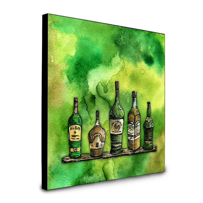 Panneau mural d’art en bouteille irish whiskey Johnna