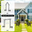 Width W68.11''~W94.29'' Patio Adjustable Metal Garden Arch Trellis,Climbing Plant Support,Anti-Rust Coating