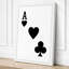 Ace and Hearts Geometric - Wrapped Canvas-1817343910-1817343912