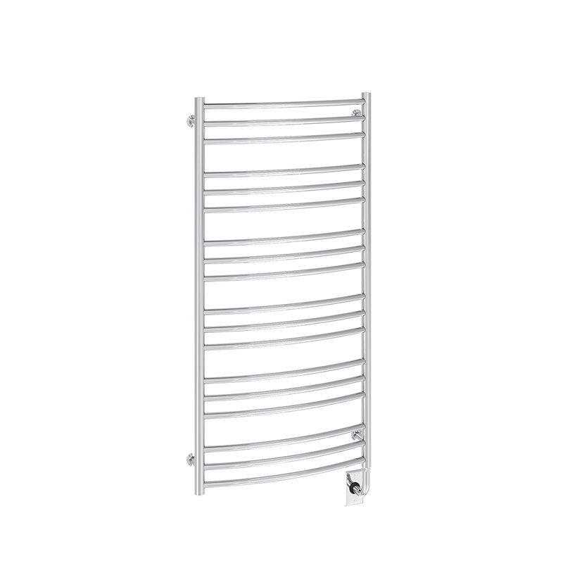 Chauffe-serviettes électrique mural Savoy, H 47,5 po x l 23,5 po x P 2,75 po, Noir mat, Plug-in
