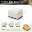 Canapé rembourré avec repose-pieds modulaire Cloud Couch-1818452338