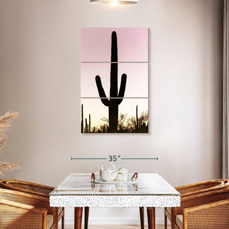 Harnek Cacti Pink Sunset, 45" H x 28" W