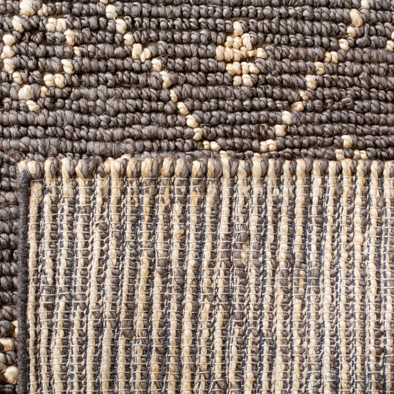 Tapis intérieur / extérieur tissé à la main Tucker, Carré 6 pi