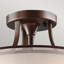 Baytown Glass Semi Flush Mount