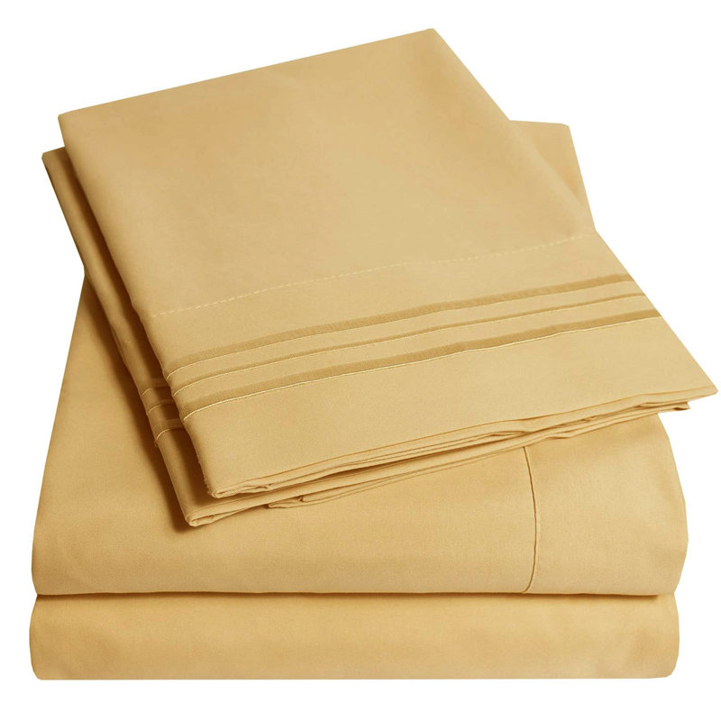 Microfiber Sheet Set, California King Sheet Set with 2 Pillowcases, Teal