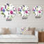 Pensée rose et bleue II - Horloge murale traditionnelle-60280468