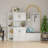 Elegant Black Multifunctional Hall Cabinet Combo - Versatile Storage & Hall Tree 2-in-1 for Any Space-274722928