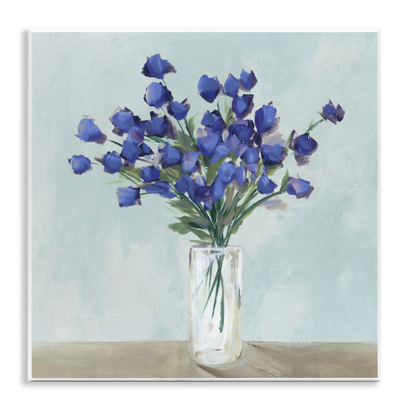 Blossoms Of Indigo Wall Plaque, design by Aria K.