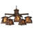 Gattis 5 - Light Dimmable Geometric Chandelier