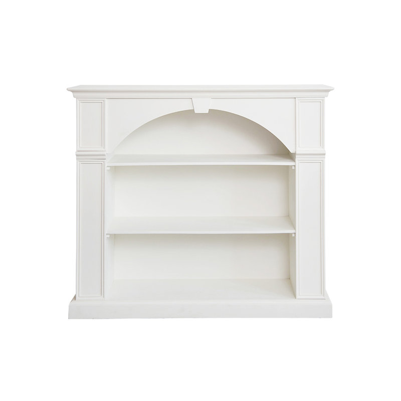 French style fireplace model decorated bookcase