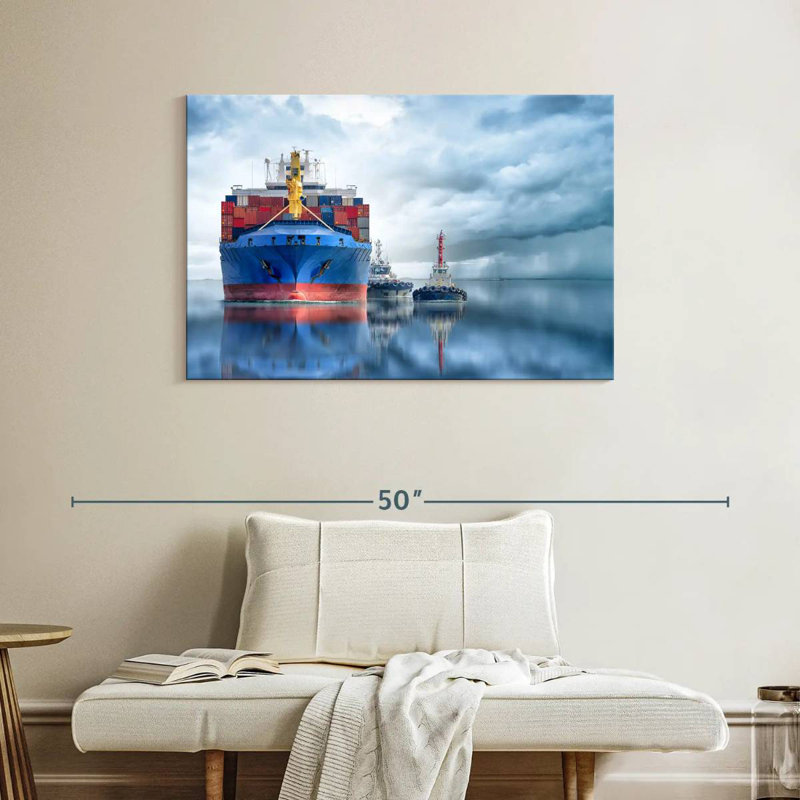 Mehar Container Cargo Ship, 26" H x 39" W
