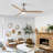 Farmhouse 52" 3 Blades LED Ceiling Fan With Lights-1174787754