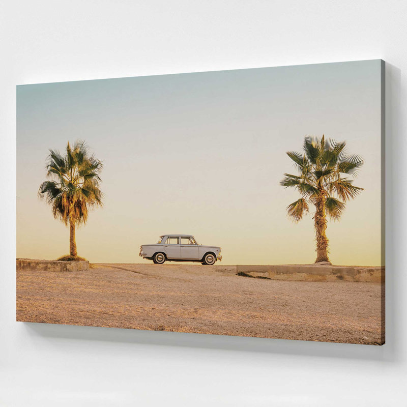 Impression sur toile Sunset Drive, Toile tendue, H 36 po x l 54 po x P 1,25 po, 3