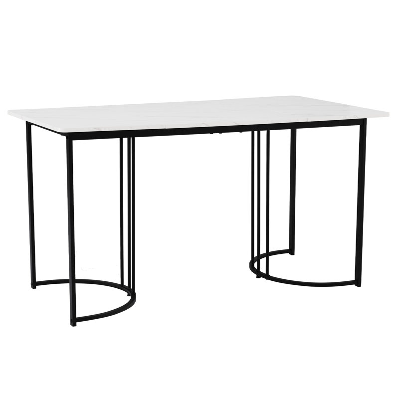 Metal Base Dining Table