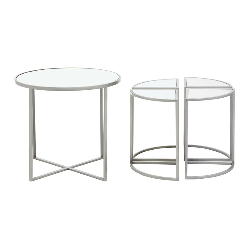 Edney Glass Top Nesting Tables