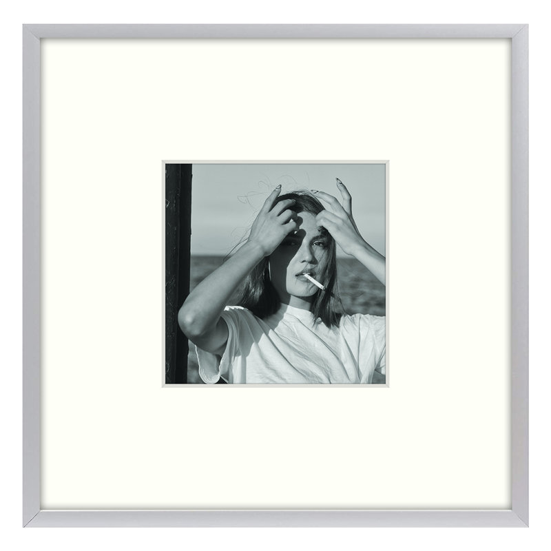 Drennon Picture Frame, Display Pictures, Metal Frame for Wall Mounting, 8" x 8", Silver
