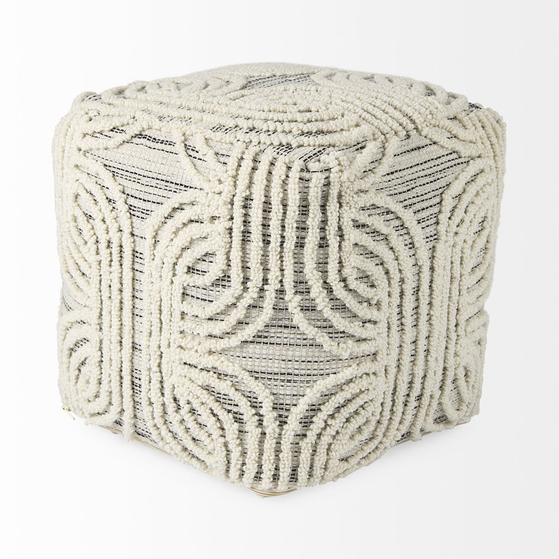 Glascock Upholstered Pouf