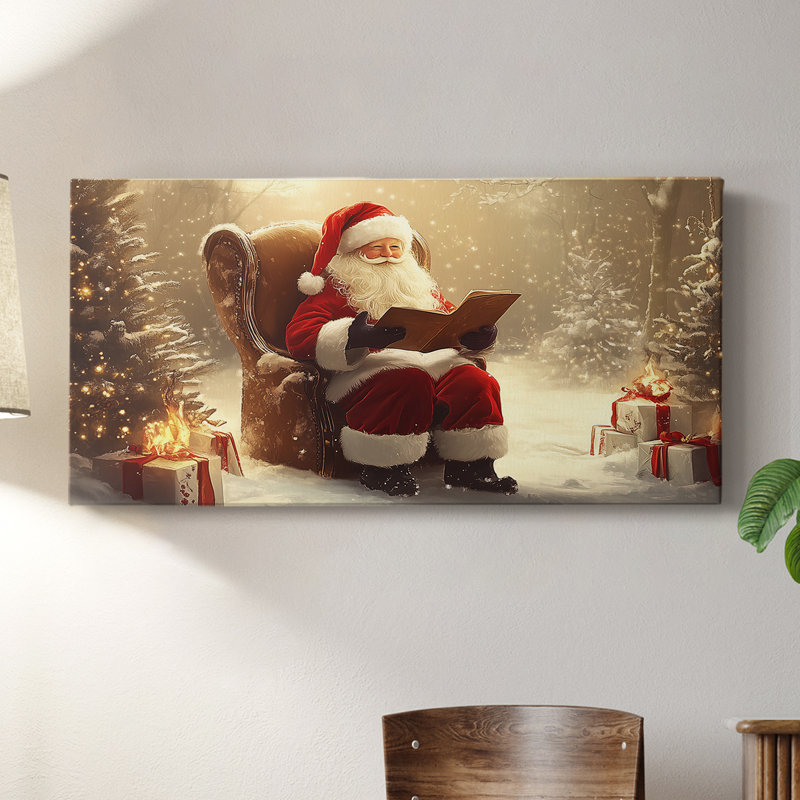 Christmas Series-XVII - Toile tendue avec châssis - Prêt à accrocher, H 20 po x l 40 po
