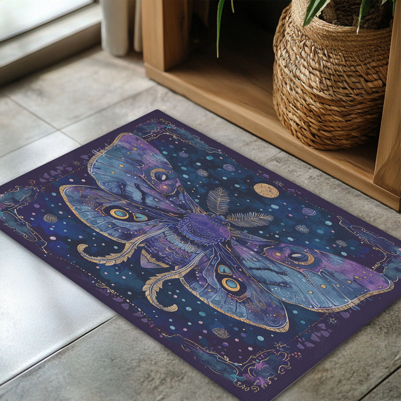 Tapis tressé Mystic Moth, Rectangulaire 3 pi x 5 pi