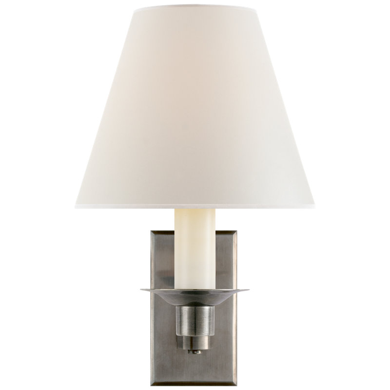 Ralph Lauren Evans Library Sconce, Antique Nickel