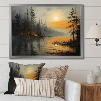 " Lake Misty Morning Reflections III "