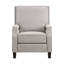 Fauteuil inclinable à dossier poussoir en tissu de chenille de style transitionnel avec repose-pieds à pression 1 pièce-1538691724