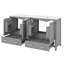 Ensemble de meuble-lavabo 60 po avec double meuble-lavabo et lavabo simple en céramique avec tiroirs divisés-807168588