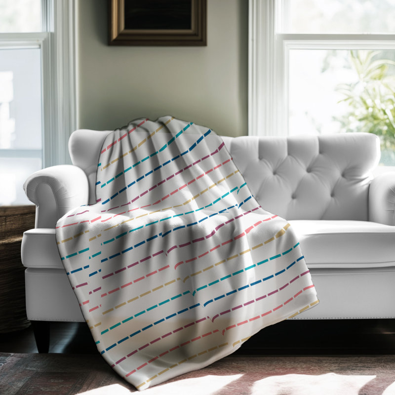 Sunlit Waves - Couverture Sherpa de qualité supérieure 1 pièce, L 80 po x l 60 po