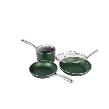 GraniteStone Diamond GraniteStone Diamond Emerald Green 10.5-in Aluminum  Griddle in the Cooking Pans & Skillets department at