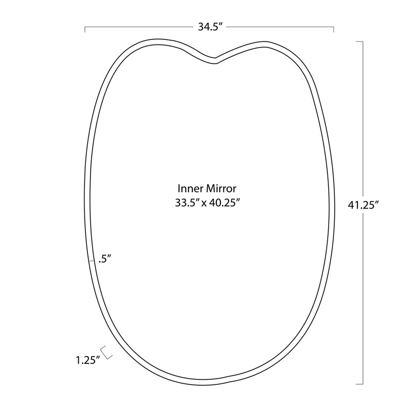 Miroir Mela, Acier